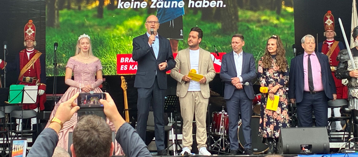 Ministerpräsident Dr. Dietmar Woidke eröffnet den Brandenburg-Tag in Perleberg.